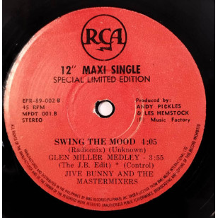 Jive Bunny And The Mastermixers - Swing The Mood 1989 Philippines 12" Single Vinyl LP ***READY TO SHIP from Hong Kong***